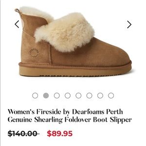 Fireside by Dearfoam foldover Sherpa Slippers